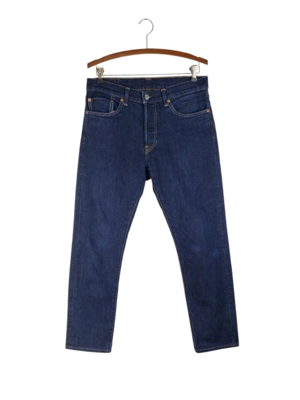 Buck Mason Maverick Slim Jeans Japanese Indigo Denim Button Fly Mens 31x34